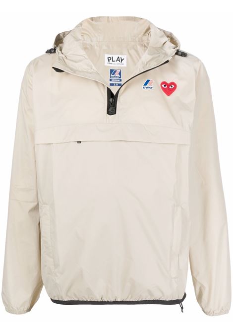 kway paly unisex beige COMME DES GARÇONS PLAY | AZ-J502-0513